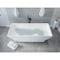 Anzzi Crema 5.9 ft. Solid Surface Freestanding Bathtub in Matte White FT-AZ509 - alternate 4